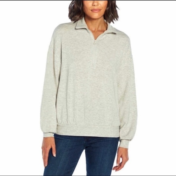 Three Dots Quarter Zip Pullover - Picture 1 of 6